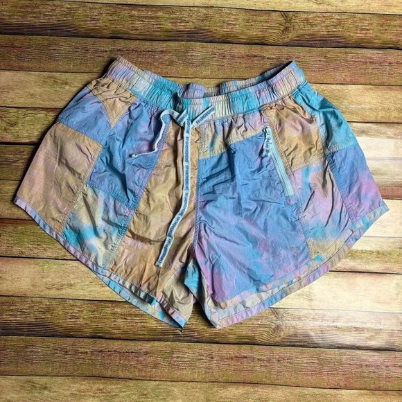 FP Movement by Free People Pants - fp movement by free people multi color blocking design shorts womens size small